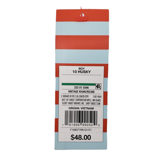 NWT Cat & Jack Boys School Uniform Pants Size 10 Husky  Four Pack Vintage Khaki - Picture 7 of 8